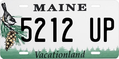 ME license plate 5212UP