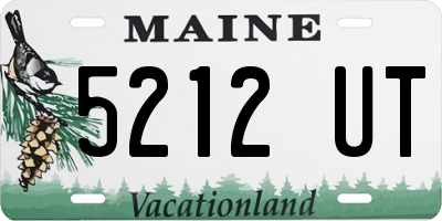 ME license plate 5212UT
