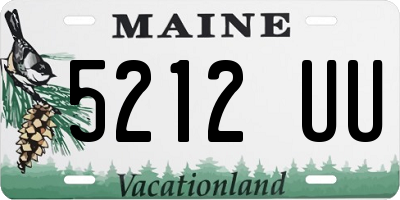 ME license plate 5212UU