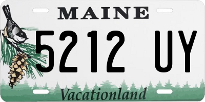 ME license plate 5212UY