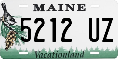 ME license plate 5212UZ
