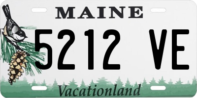 ME license plate 5212VE