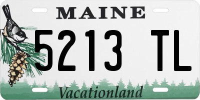 ME license plate 5213TL