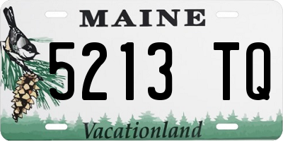 ME license plate 5213TQ