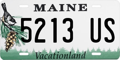 ME license plate 5213US