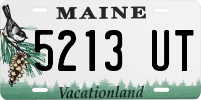 ME license plate 5213UT
