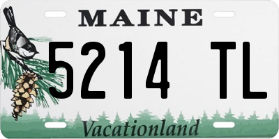ME license plate 5214TL
