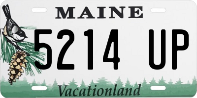 ME license plate 5214UP