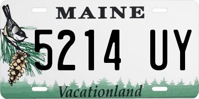 ME license plate 5214UY