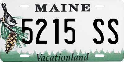 ME license plate 5215SS