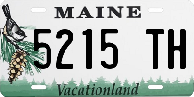 ME license plate 5215TH