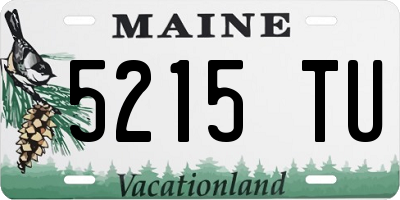 ME license plate 5215TU