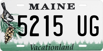 ME license plate 5215UG