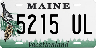 ME license plate 5215UL