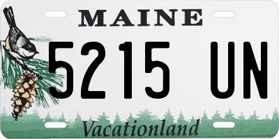ME license plate 5215UN