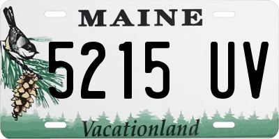 ME license plate 5215UV