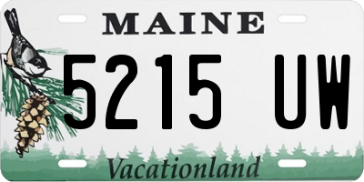 ME license plate 5215UW