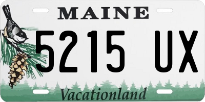 ME license plate 5215UX