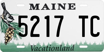 ME license plate 5217TC