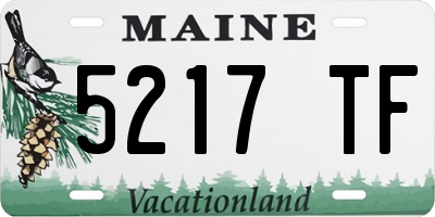 ME license plate 5217TF
