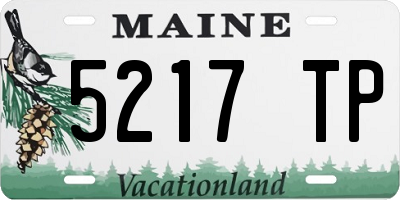 ME license plate 5217TP