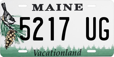 ME license plate 5217UG