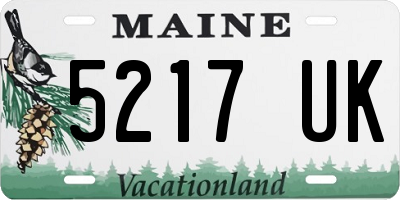 ME license plate 5217UK