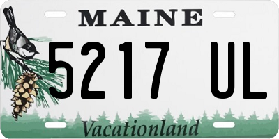 ME license plate 5217UL