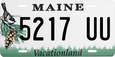 ME license plate 5217UU