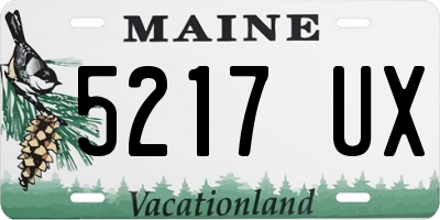 ME license plate 5217UX