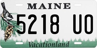 ME license plate 5218UO