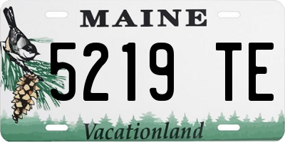 ME license plate 5219TE