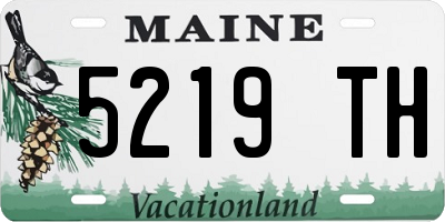 ME license plate 5219TH