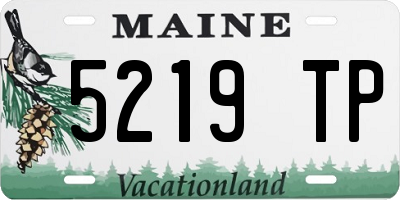 ME license plate 5219TP