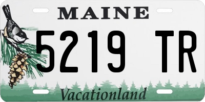 ME license plate 5219TR