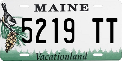 ME license plate 5219TT