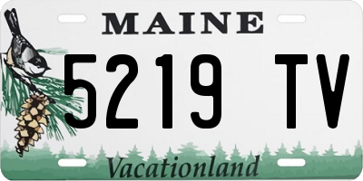 ME license plate 5219TV