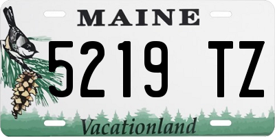 ME license plate 5219TZ