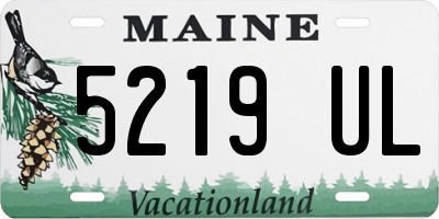 ME license plate 5219UL