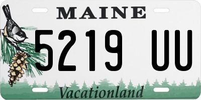 ME license plate 5219UU