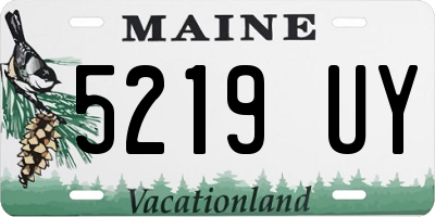 ME license plate 5219UY