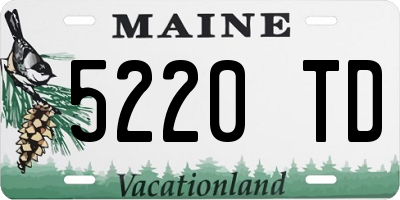 ME license plate 5220TD