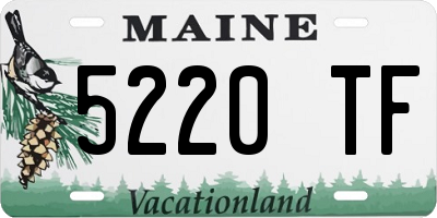 ME license plate 5220TF
