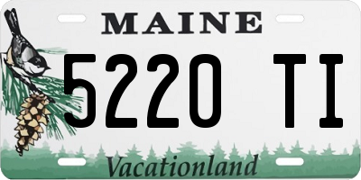 ME license plate 5220TI