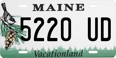 ME license plate 5220UD
