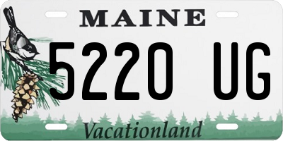 ME license plate 5220UG