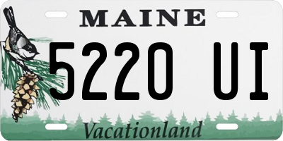 ME license plate 5220UI