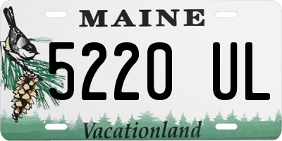 ME license plate 5220UL