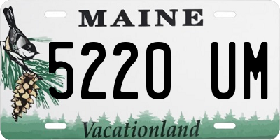 ME license plate 5220UM