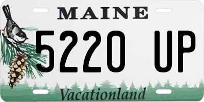 ME license plate 5220UP